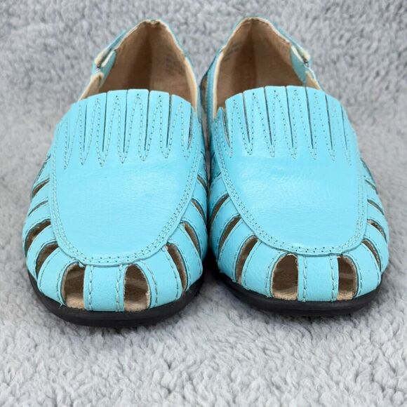 Dr. Scholl's Breezeway Leather Sandals Women 7.5 W Adjustable Strap Comfy - Picture 2 of 12